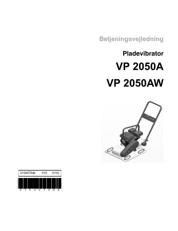 VP 2050A VP 2050AW - Wacker Neuson