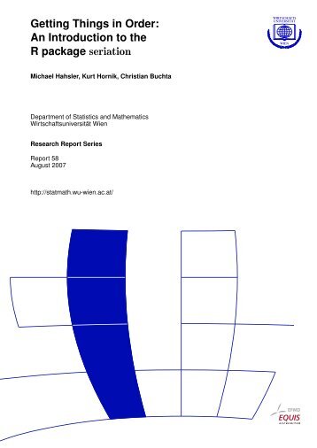 Getting Things in Order: An Introduction to the R ... - Michael Hahsler