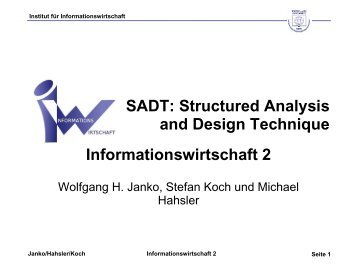 SADT: Structured Analysis and Design Technique - Michael Hahsler