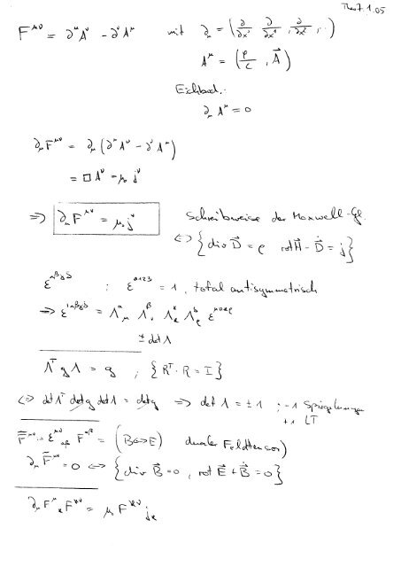 Lecture Notes Advanced Mechanics / Electrodynamics - of michael ...