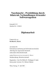 Naschmarkt - Preisbildung durch bilaterale ... - Michael Hahsler