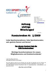 022_rundschreiben1_09.pdf - Kreissportbund Cuxhaven