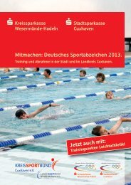 Flyer/Broschüre - Kreissportbund Cuxhaven