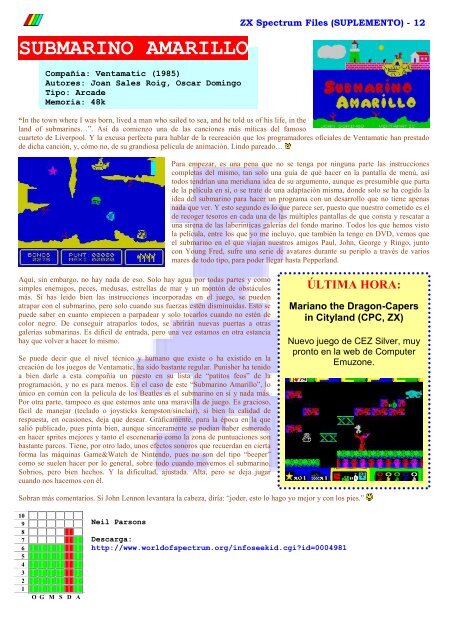 ZX Spectrum Files (SUPLEMENTO) - 1 - Microhobby