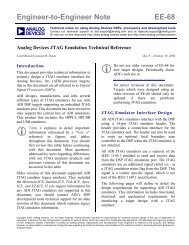 Analog Devices JTAG Emulation Technical Reference Application ...