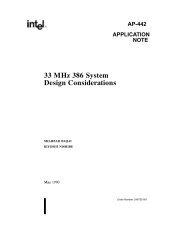 33 MHz 386 System Design Considerations