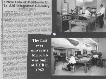 History in Pictures - Berkeley Microlab