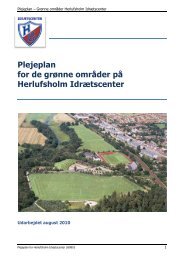 Plejeplan for de grønne områder på Herlufsholm Idrætscenter
