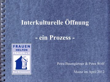 Beispiel Frauenhaus Bad Kreuznach - Ministerium für Integration ...