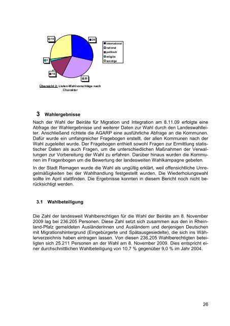 Wahlergebnisse dokumentiert und ausgewertet - Ministerium für ...