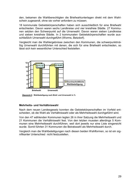 Wahlergebnisse dokumentiert und ausgewertet - Ministerium für ...