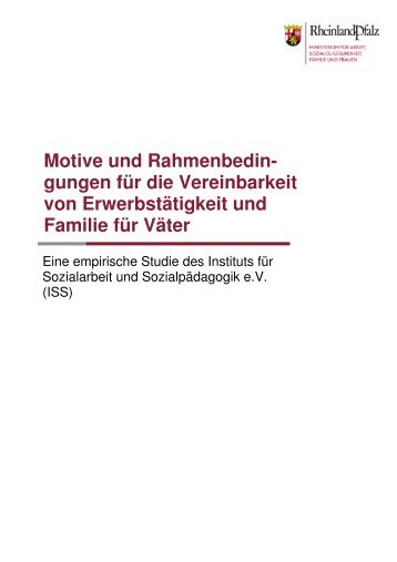 Ergebnisse der Väterstudie - Ministerium für Integration, Familie ...