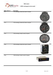 GRS | tacho 1.GRS | tachograph service parts