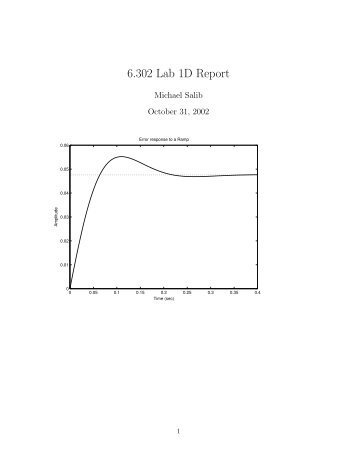 6.302 Lab 1D Report - Michael Salib