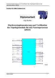 Diplomarbeit zur VHDL-Implementierung - FG Mikroelektronik, TU ...