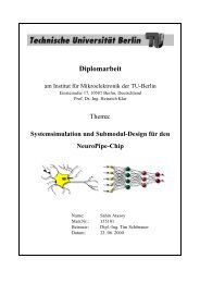 Diplomarbeit - FG Mikroelektronik, TU Berlin