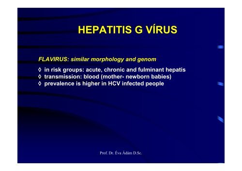 HEPATITIS VIRUSES