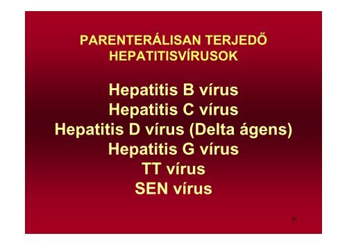 Hepatitis vírusok - Semmelweis Egyetem, Orvosi Mikrobiológiai Intézet