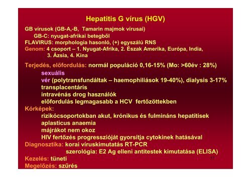 Hepatitis vírusok - Semmelweis Egyetem, Orvosi Mikrobiológiai Intézet