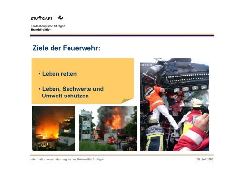 Feuerwehrtechnischer Dienst - Feuerwehr Stuttgart