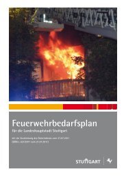 Feuerwehrbedarfsplan - Feuerwehr Stuttgart