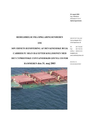 HAMMEREN den 31. maj 2003 - Søfartsstyrelsen