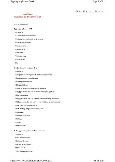 Page 1 of 81 Bygningsreglement 2008 05-03-2008 http://www.ebst ...