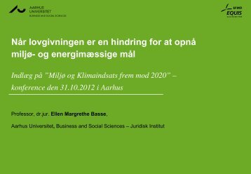 Prof. Ellen Margrethe Basse, Aarhus Business School, AU