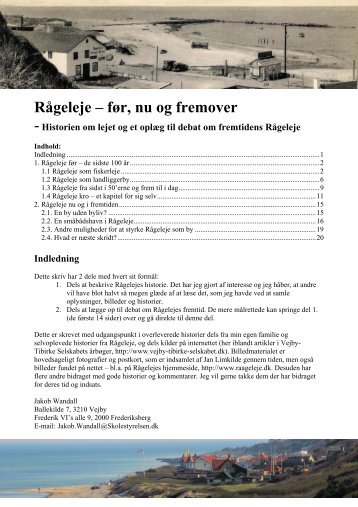 Rågeleje – før, nu og fremover - Raageleje.dk