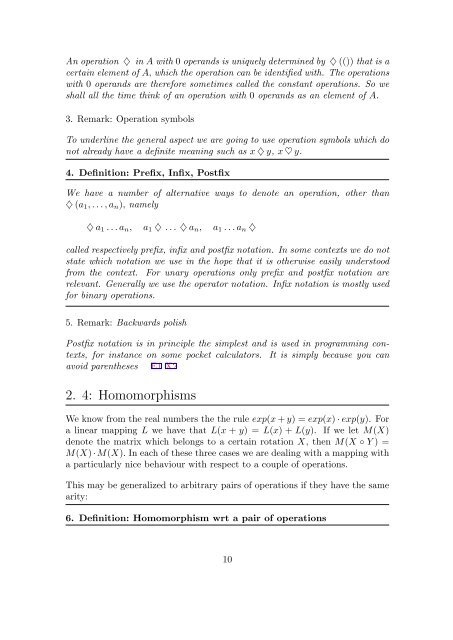 ABSTRACT ALGEBRAIC STRUCTURES OPERATIONS AND ...