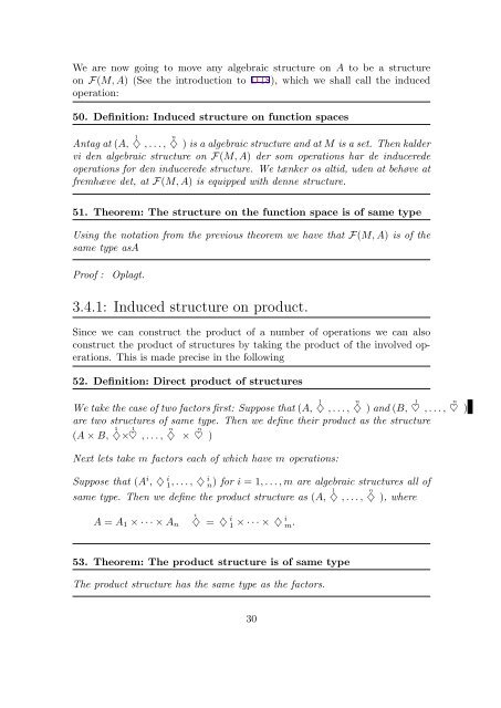 ABSTRACT ALGEBRAIC STRUCTURES OPERATIONS AND ...