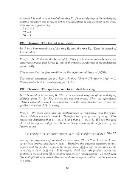 ABSTRACT ALGEBRAIC STRUCTURES OPERATIONS AND ...