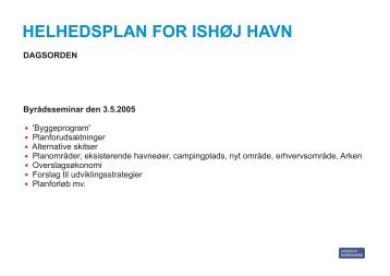 HELHEDSPLAN FOR ISHØJ HAVN