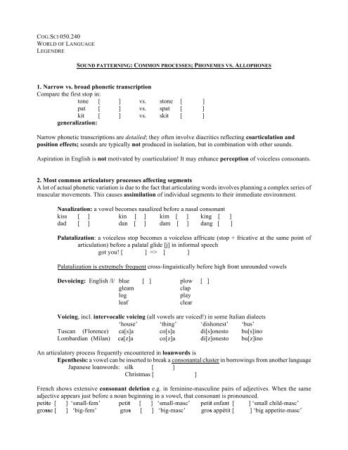 Phonemes