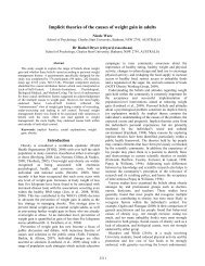 Implicit theories of the causes of weight gain in adults