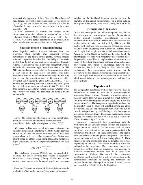 Uncertainty and dependency in causal inference - Cognitive ...