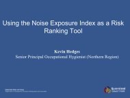 Using the Noise Exposure Index as a Risk Ranking Tool