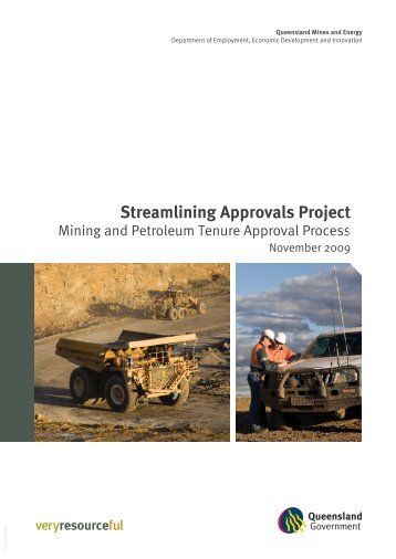 Streamlining Approvals Project - Queensland Mining and Safety