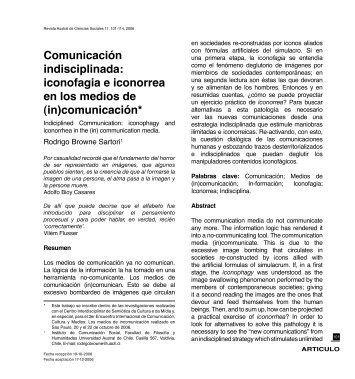 (in)comunicación - Revistas Electrónicas UACh - Universidad ...