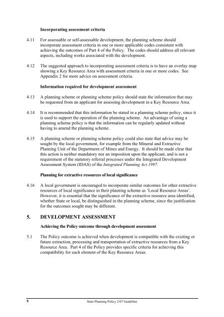 State Planning Policy 2/07 Guideline - Queensland Mining and Safety