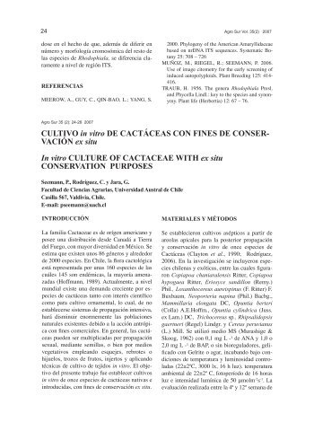 CULTIVO in vitro DE CACTÁCEAS CON FINES DE ...