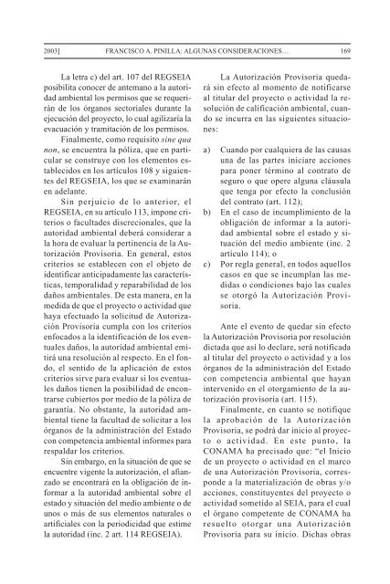 algunas consideraciones en torno al seguro ambiental - Revistas ...