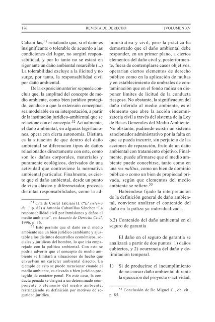 algunas consideraciones en torno al seguro ambiental - Revistas ...