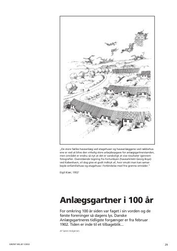 Anlægsgartner i 100 år - Grønt Miljø