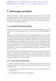 7 Rechnungen verwalten - André Minhorst Verlag