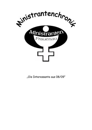 Chronik 2009 - Ministranten Frauenau