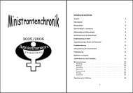 Chronik 2006 - Ministranten Frauenau