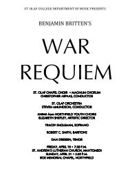 War Requiem text - St. Olaf College