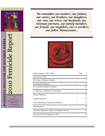 2010 Femicide Report - United Front