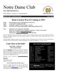 Notre Dame Club of Minnesota